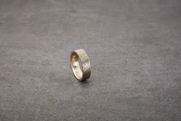 Honey Jewelry Co Rings Mens Distressed Wedding Band 65mm Honey Jewelry Co Rings Mens Distressed Wedding Band 65mm