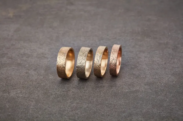 Honey Jewelry Co Rings Mens Distressed Wedding Band 65mm Honey Jewelry Co Rings Mens Distressed Wedding Band 65mm