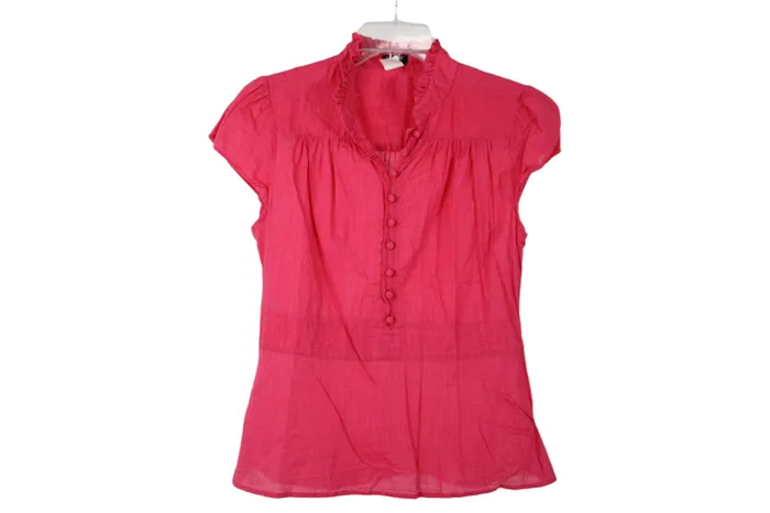 JCrew JCrew Pink Cotton Shirt S Earrings