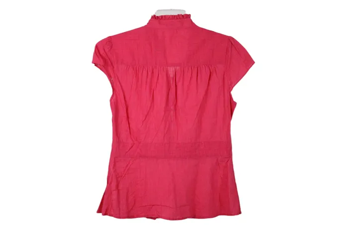 JCrew JCrew Pink Cotton Shirt S Earrings