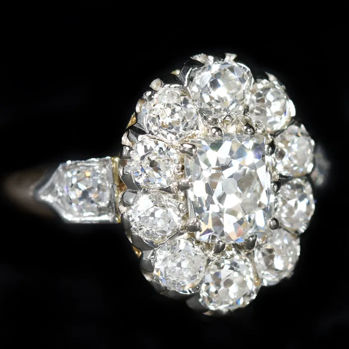 Jack Weir and Sons Inc Edwardian 264 CTW Old Mine Cut Diamond Engagement Ring Rings Jack Weir and Sons Inc Edwardian 264 CTW Old Mine Cut Diamond Engagement Ring Rings