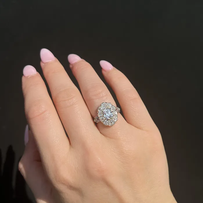 Jack Weir and Sons Inc Edwardian 264 CTW Old Mine Cut Diamond Engagement Ring Rings