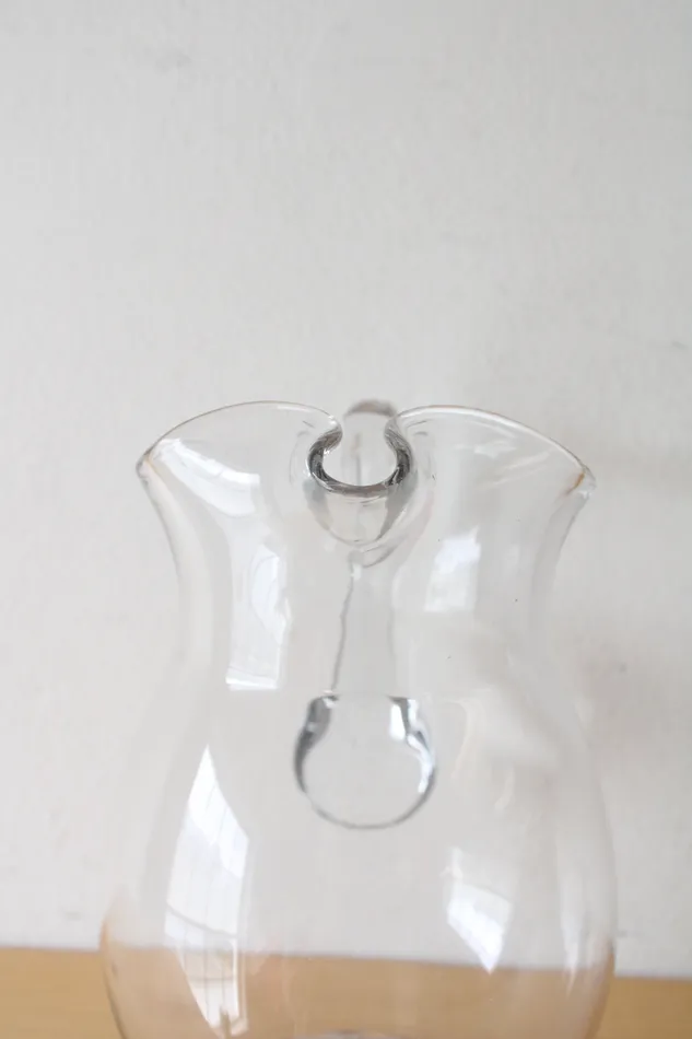 Jubilee Thrift Earrings Imperial Candlewick Clear Glass Pitcher