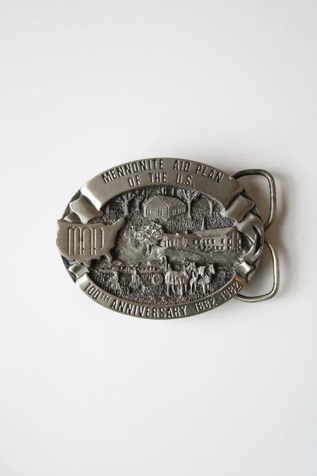 Jubilee Thrift Necklaces Siskiyou Buckle Co Mennonite Aid Plan Of The US 10th Anniversary Silver Belt Buckle Jubilee Thrift Necklaces Siskiyou Buckle Co Mennonite Aid Plan Of The US 10th Anniversary Silver Belt Buckle