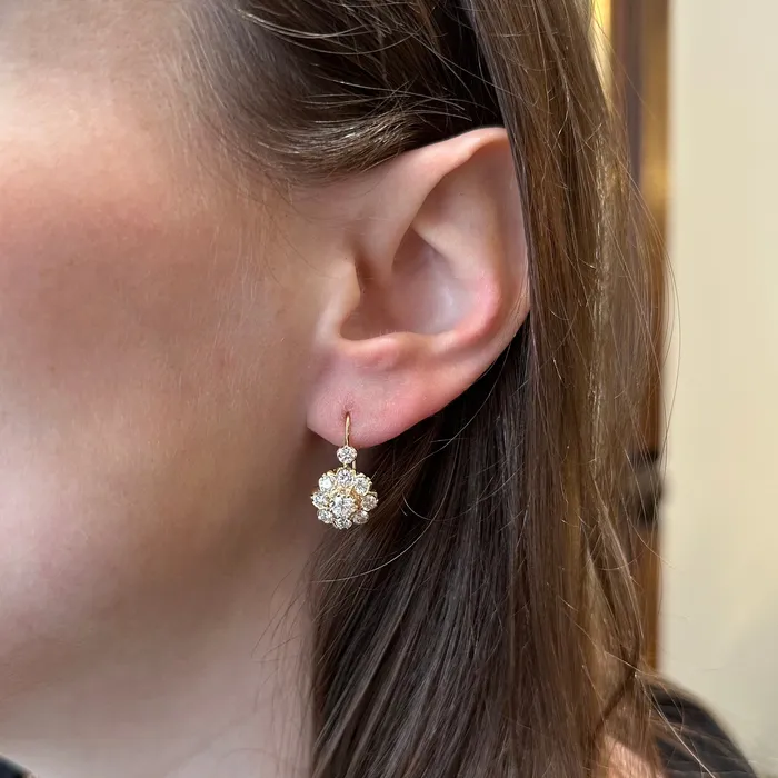 K Goldschmidt Earrings 14K Yellow Gold 211 CTW Diamond Dangle Earrings