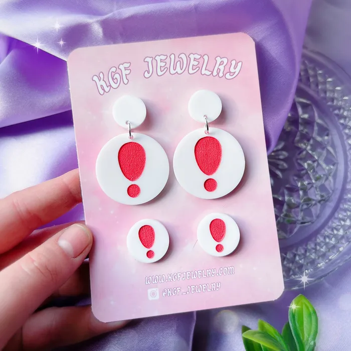 KGF Jewelry Earrings Pitfall Acrylic Earrings Keychains Pins