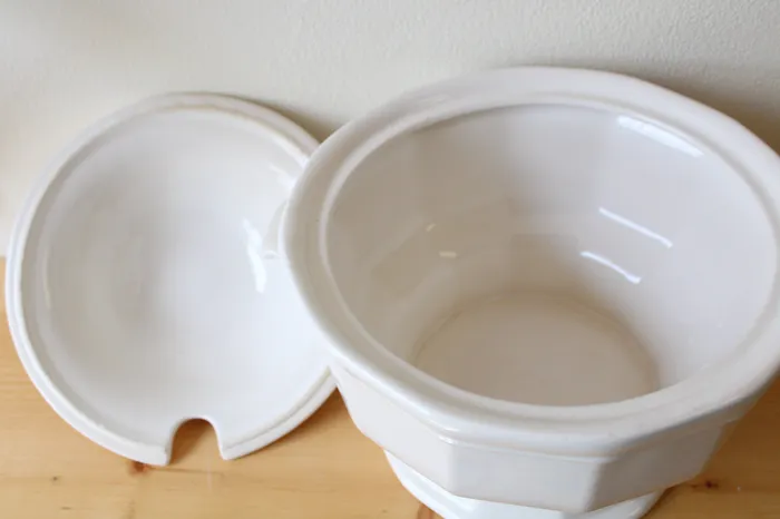 Large White Ceramic Soup Serving Dish Jubilee Thrift Rings