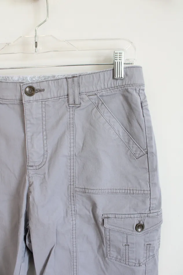 Lee Comfort Waistband Gray Cargo Shorts 8 Lee Earrings