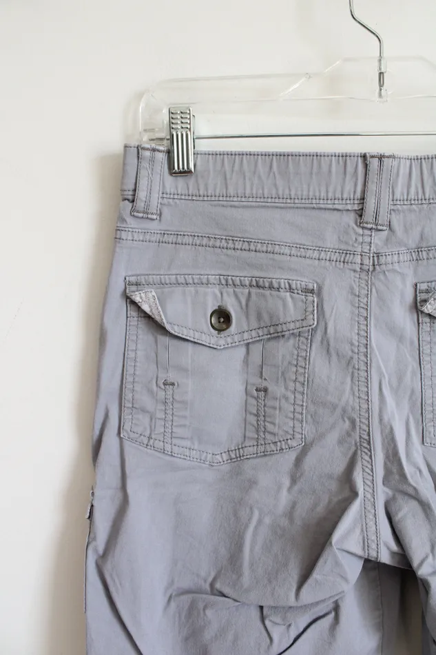 Lee Comfort Waistband Gray Cargo Shorts 8 Lee Earrings