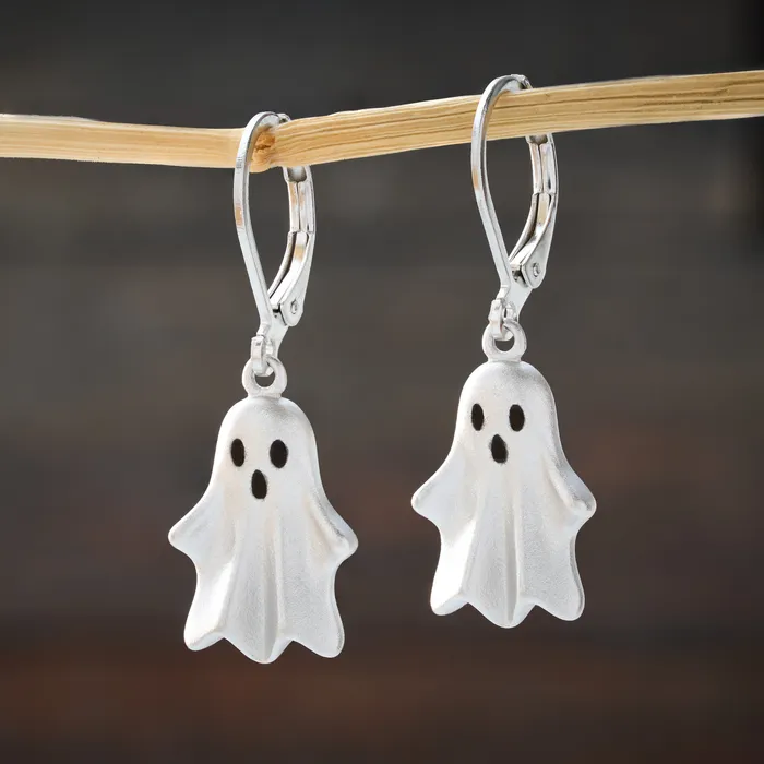 Leverback Spooky Ghost Earrings Chadds Ford Jewelry Earrings