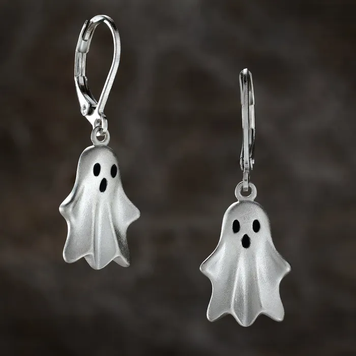 Leverback Spooky Ghost Earrings Chadds Ford Jewelry Earrings