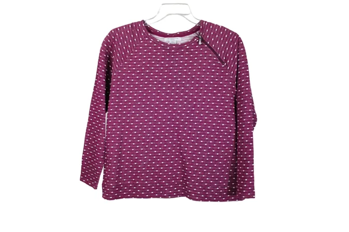 Liz Claiborne Earrings Liz Claiborne Pink Polka Dot Top Petite XL