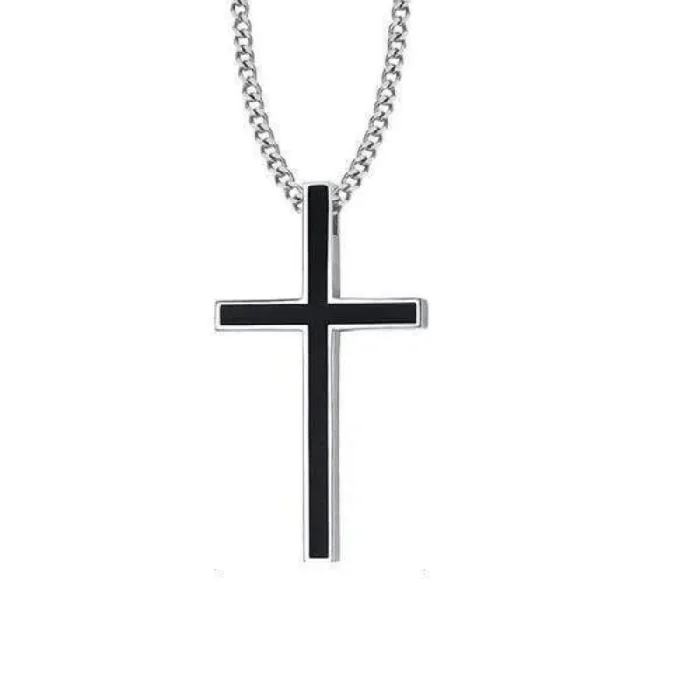 Lords Guidance Necklaces Mens Christian Necklace br Elegant Steel