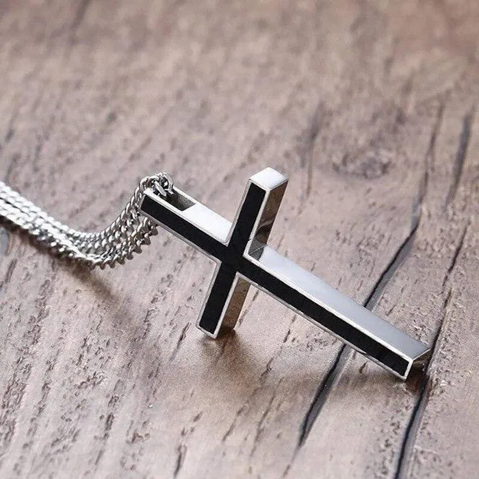 Lords Guidance Necklaces Mens Christian Necklace br Elegant Steel