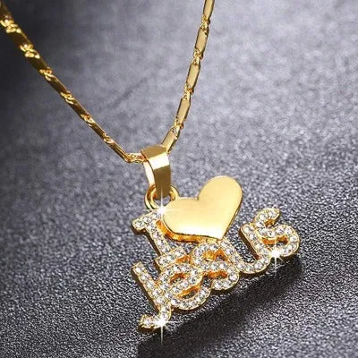 Lords Guidance Necklaces Womens Christian Necklace br I Love Jesus