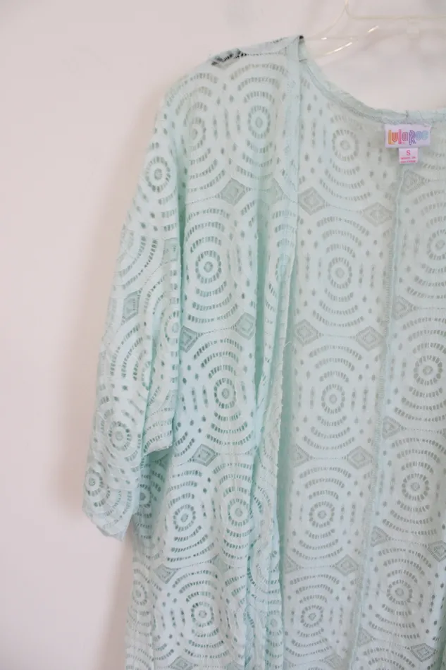 LuLaRoe LuLaRoe Mint Green Lace Cardigan S Earrings