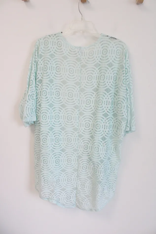 LuLaRoe LuLaRoe Mint Green Lace Cardigan S Earrings