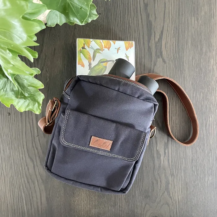 LUUKS Necklaces Canvas and Leather Kingfisher Birding Sling Bag