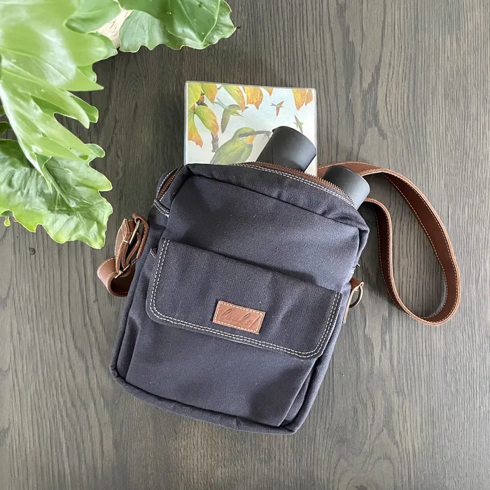 LUUKS Necklaces Canvas and Leather Kingfisher Birding Sling Bag