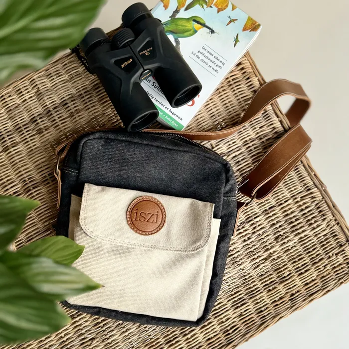 LUUKS Necklaces Canvas and Leather Kingfisher Birding Sling Bag