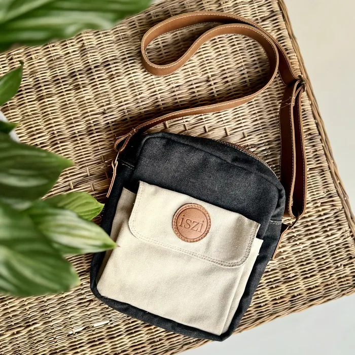 LUUKS Necklaces Canvas and Leather Kingfisher Birding Sling Bag