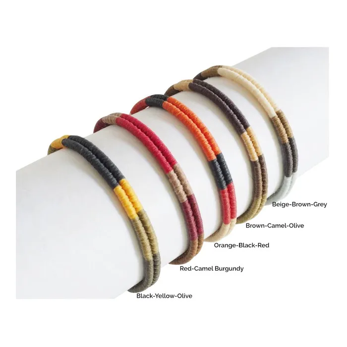 Macrala Bracelets Duos Mens Macrame Surfer Bracelet