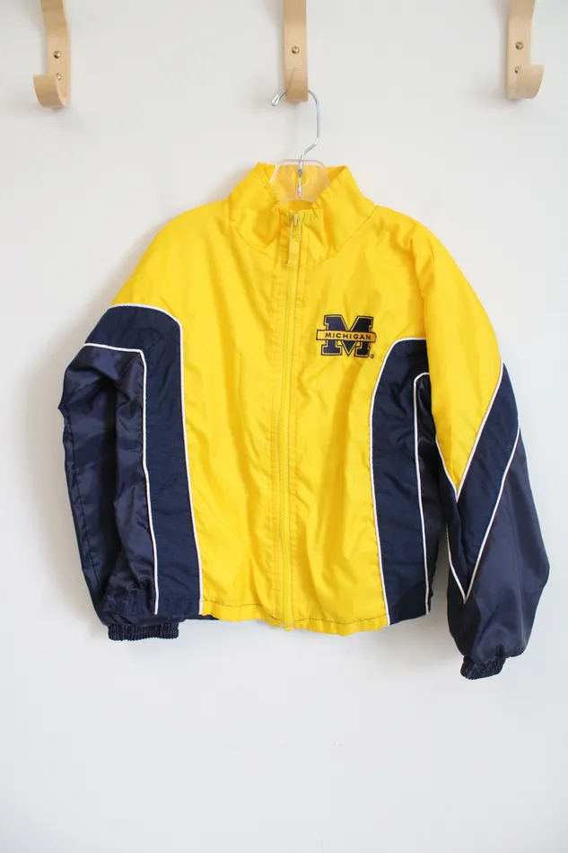 MightyMac Rings MightMac Michigan State Yellow Blue Windbreaker Jacket Youth 7 MightyMac Rings MightMac Michigan State Yellow Blue Windbreaker Jacket Youth 7