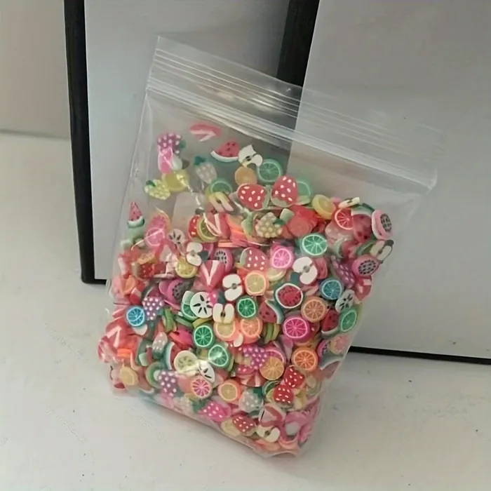 Miniatures by NC Necklaces 1000pcs Tiny Polymer Clay Fruit Slices for Diorama Styling