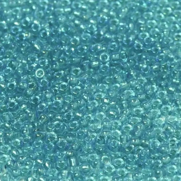 Miyuki Seed Beads 110 Fancy Lined Aqua1822NEW Peppy Beads Earrings