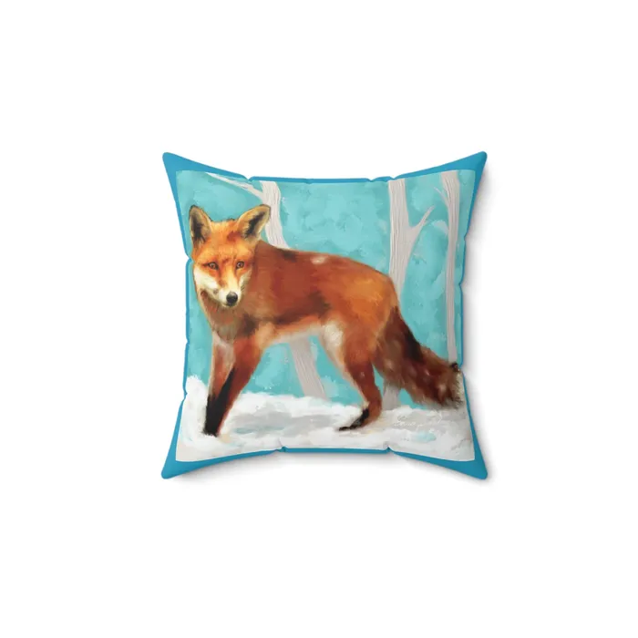 Necklaces Portraits by NC Red Fox Pillow Spun Polyester Square Throw Pillow with Insert and Zipper Necklaces Portraits by NC Red Fox Pillow Spun Polyester Square Throw Pillow with Insert and Zipper