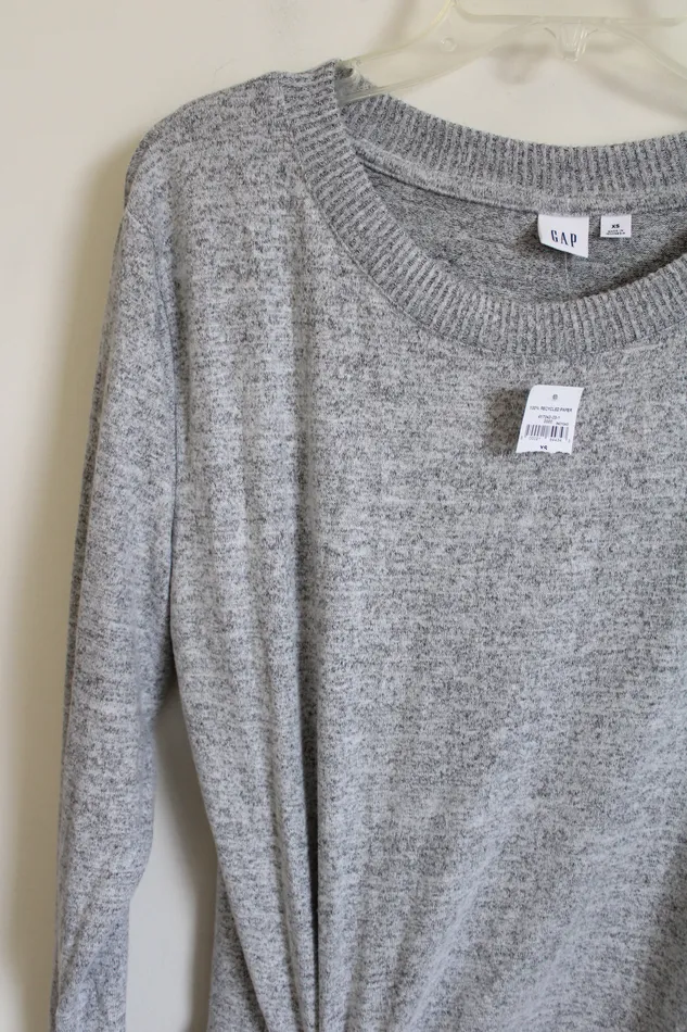 NEW Gap Gray Soft Bow Front Top XS Gap Rings