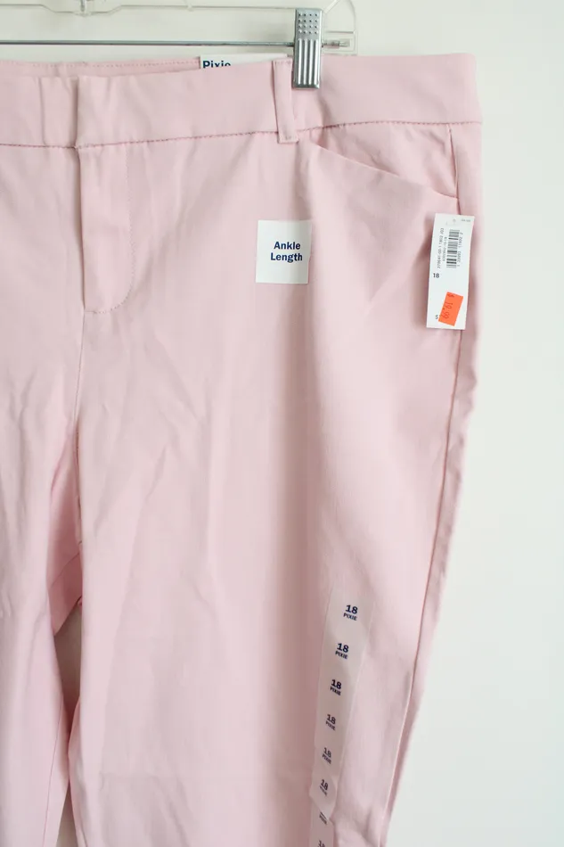 Old Navy Earrings NEW Old Navy Pixie Ankle Length Pink Pant 18