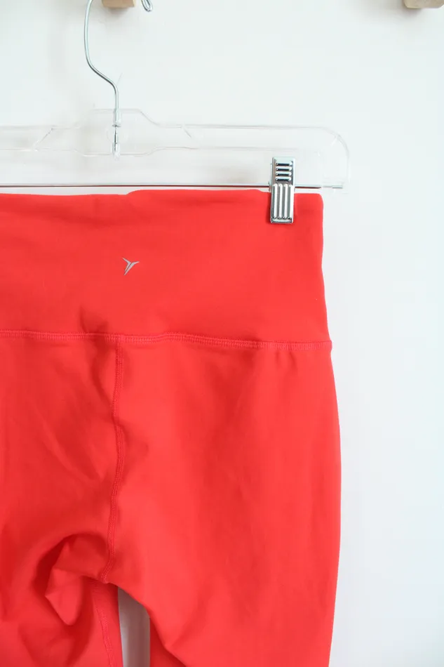 Old Navy Earrings Old Navy Active Coral Orange Athletic Capri Elevate Leggings S Petite