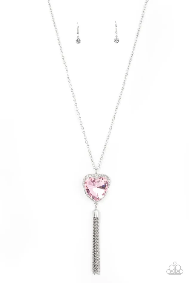Paparazzi Accessories Finding My Forever Pink Earrings