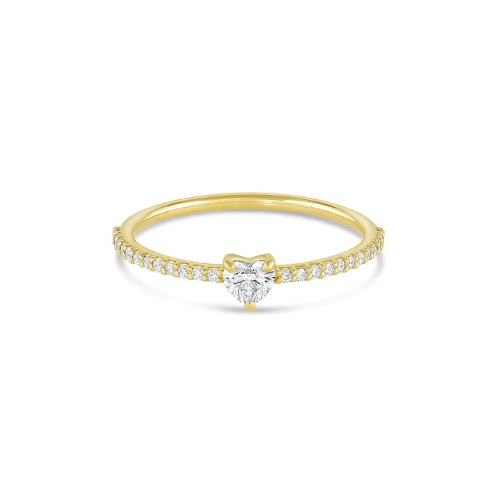 Pav Heart Diamond Stacker Consider the Wldflwrs Necklaces