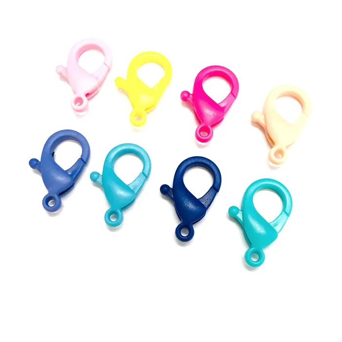 Peppy Beads Earrings Peach Lobster Clasps Acrylic Clasp Eye Glass Holder Clasp Phone Chain Clasp 5 pcs in a pack