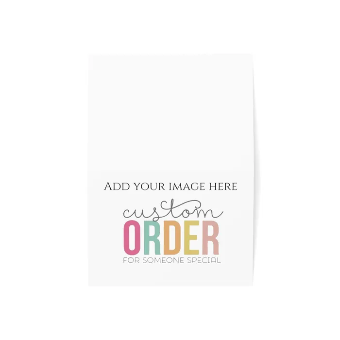 Portraits by NC Necklaces Customizable Greeting Cards Folded Greeting Cards 1 10 30 and 50pcs