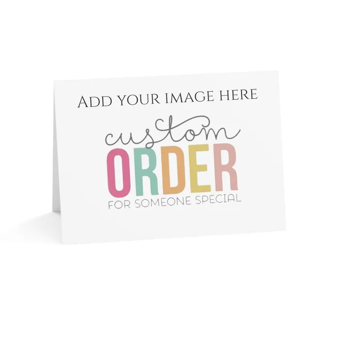 Portraits by NC Necklaces Customizable Greeting Cards Folded Greeting Cards 1 10 30 and 50pcs