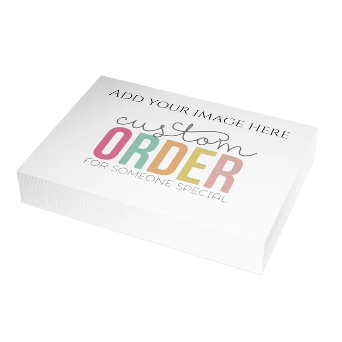 Portraits by NC Necklaces Customizable Greeting Cards Folded Greeting Cards 1 10 30 and 50pcs