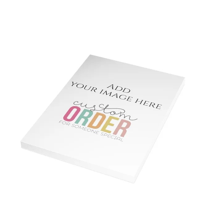 Portraits by NC Necklaces Customizable Greeting Cards Folded Greeting Cards 1 10 30 and 50pcs