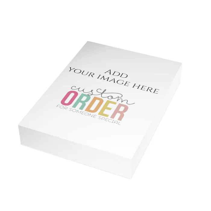 Portraits by NC Necklaces Customizable Greeting Cards Folded Greeting Cards 1 10 30 and 50pcs