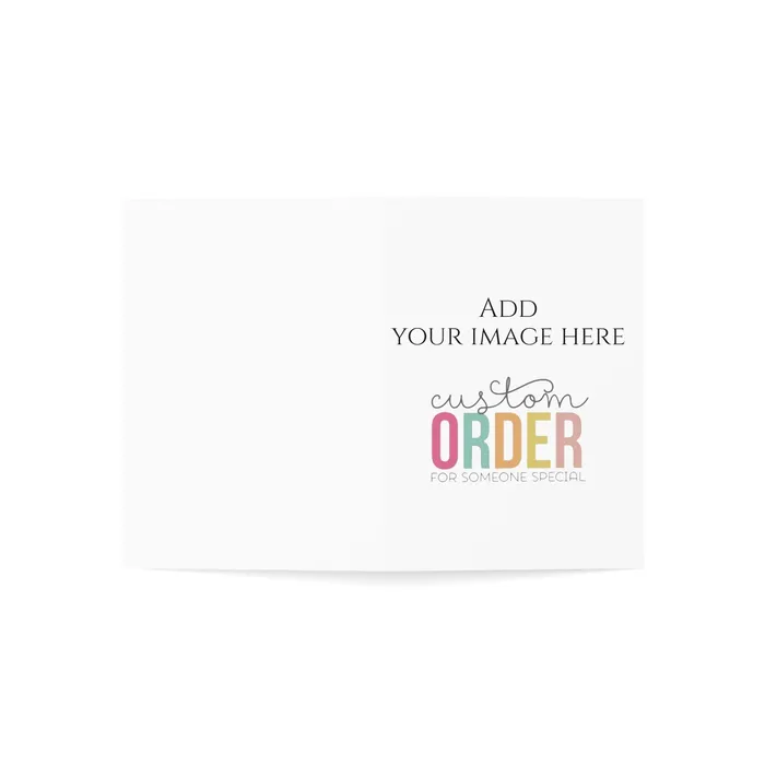 Portraits by NC Necklaces Customizable Greeting Cards Folded Greeting Cards 1 10 30 and 50pcs