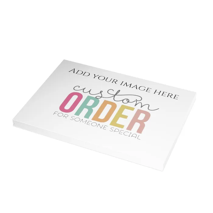 Portraits by NC Necklaces Customizable Greeting Cards Folded Greeting Cards 1 10 30 and 50pcs