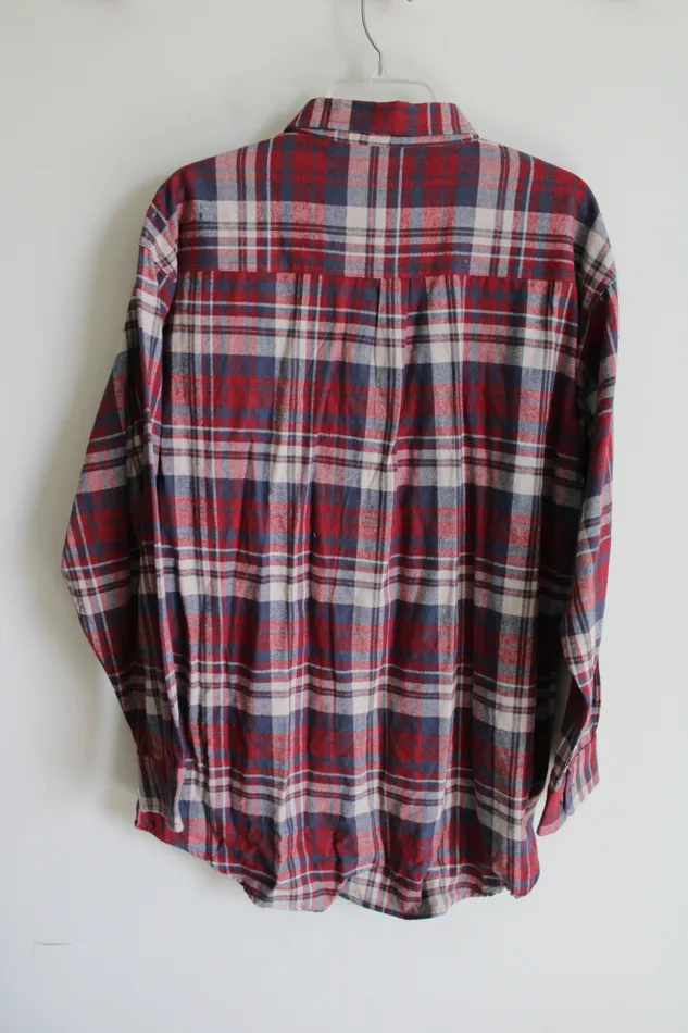 Premier International Red Blue Plaid Flannel XL Premier Internationals Rings