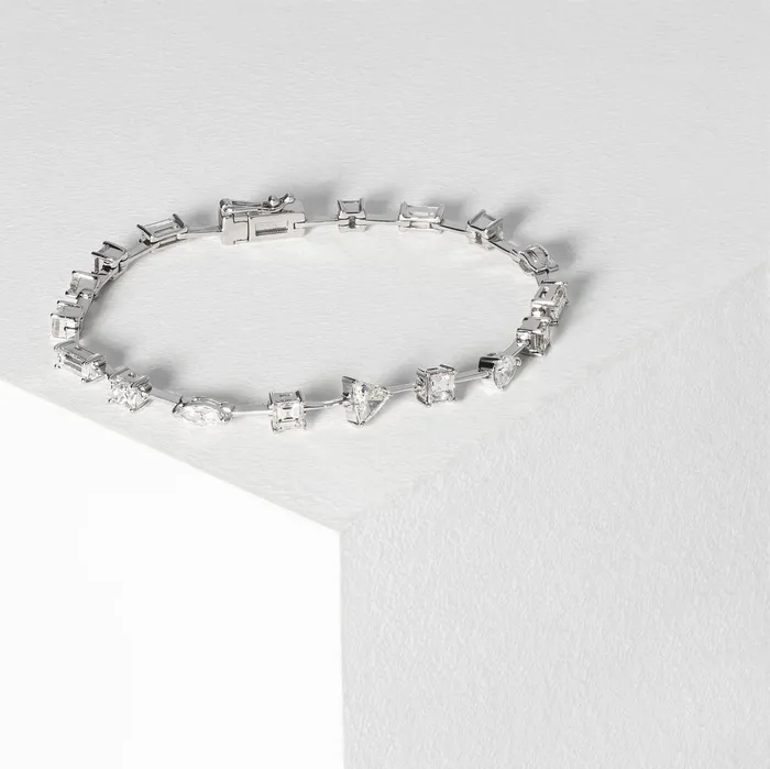 RACHEL LYNN CHICAGO Bracelets 18 Karat White Gold Fancy Shape Diamond Bracelet