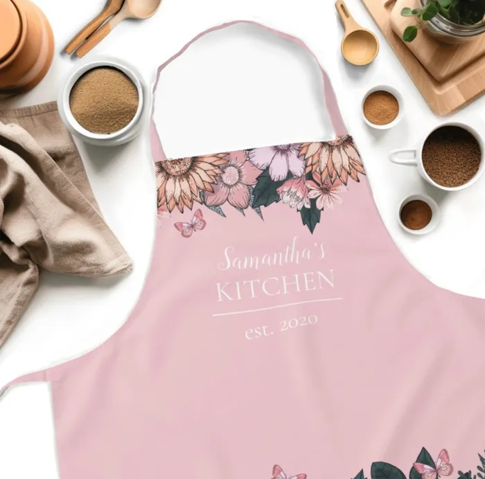 Rings Apron Customizable Floral Sunflower Apron ZAZZLE