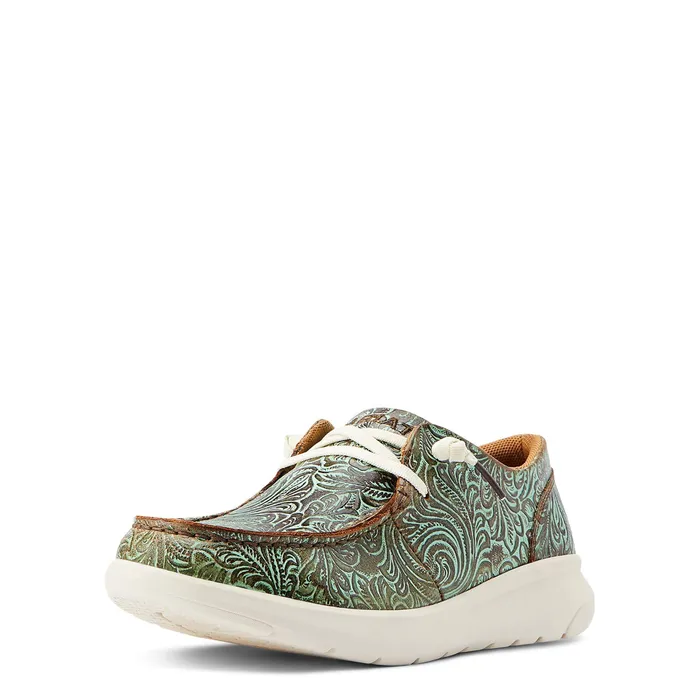 Rings Ariat ARIAT WOMENS HILO VINTAGE TURQUOISE FLORAL EMBOSSED