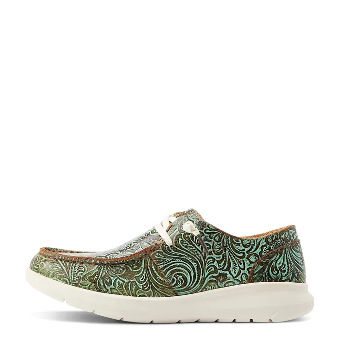 Rings Ariat ARIAT WOMENS HILO VINTAGE TURQUOISE FLORAL EMBOSSED