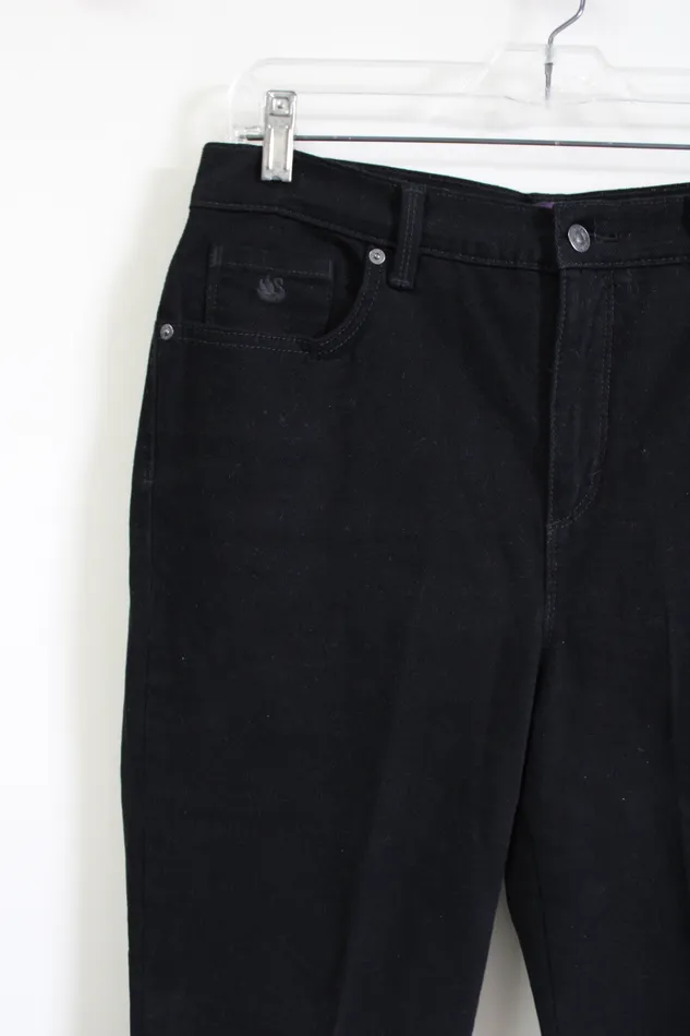 Rings Gloria Vanderbilt Gloria Vanderbilt Amanda Black Denim Jean 10 Petite