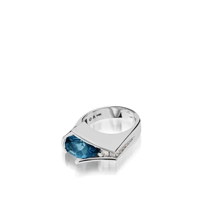 Rings John Atencio Venture Gemstone Ring with Diamonds